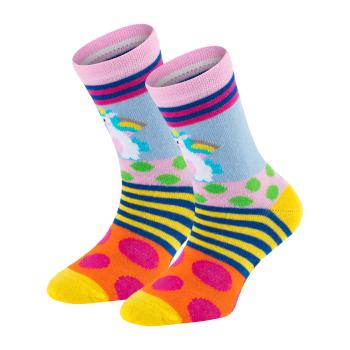 6 Paar TippTexx 24 Kinder Socken Gute Laune Einhorn